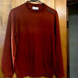 Burgundy Sweater with Buttons -NEW